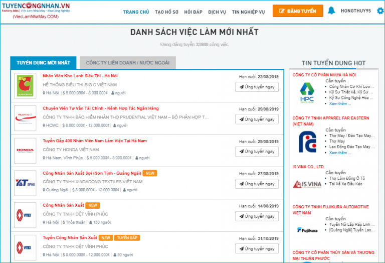 [TOP] 10 trang web t\u00ecm vi\u1ec7c l\u00e0m uy t\u00edn nh\u1ea5t Vi\u1ec7t Nam n\u0103m 2022