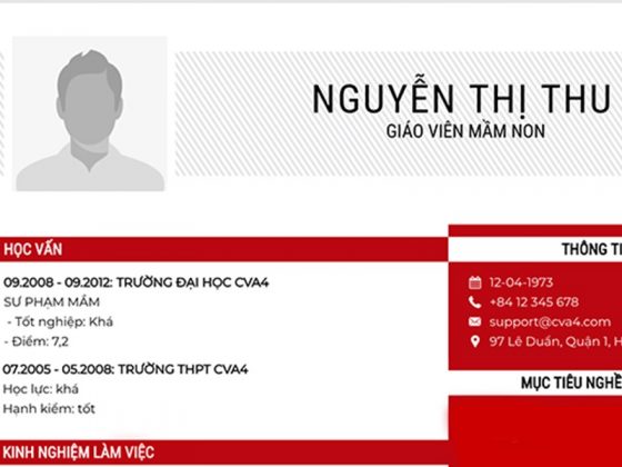 Cv Xin Việc Cho Giáo Viên Mầm Non.doc .pdf Tải xuống miễn phí!