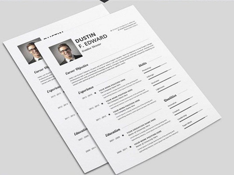 Download mẫu CV xin việc có ảnh, ấn tượng mạnh với nhà tuyển dụng - Ảnh 2