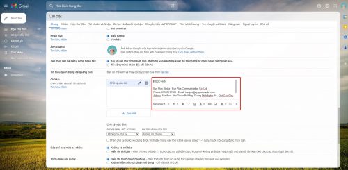 Cách tạo chữ ký trong Gmail nhanh, đơn giản, chuyên nghiệp - Ảnh 5