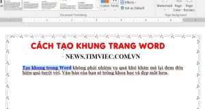 Hướng dẫn cách tạo khung trong Word nhanh và đơn giản nhất