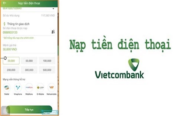 Hướng dẫn cách nạp tiền điện thoại vietcombank đơn giản - Ảnh 2
