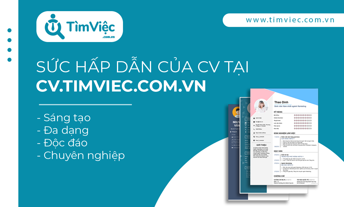 CV.timviec.com.vn – Công cụ tạo mẫu CV xin việc MIỄN PHÍ - Ảnh 4