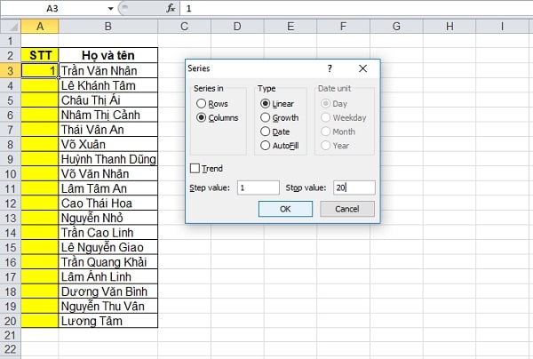 [HƯỚNG DẪN] Cách đánh số thứ tự trong excel nhanh – gọn - Ảnh 19