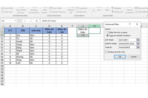 Hướng dẫn lọc dữ liệu trong phiên bản Excel 2022 mới nhất - Hình 11