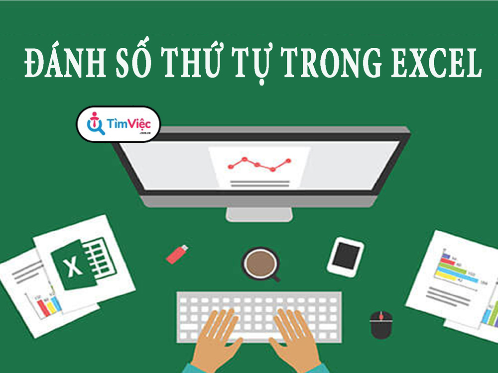 cách đánh số thứ tự tự nhảy trong excel