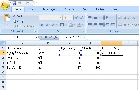 Công thức hàm nhân (hàm PRODUCT) trong excel cho dân văn phòng 2021 - Ảnh 1