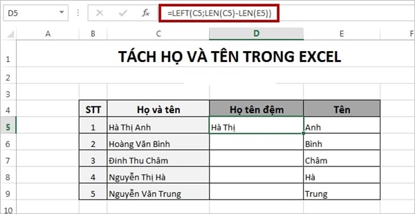 3 Một cách nhanh chóng và dễ dàng để tách tên trong Excel - Hình 4