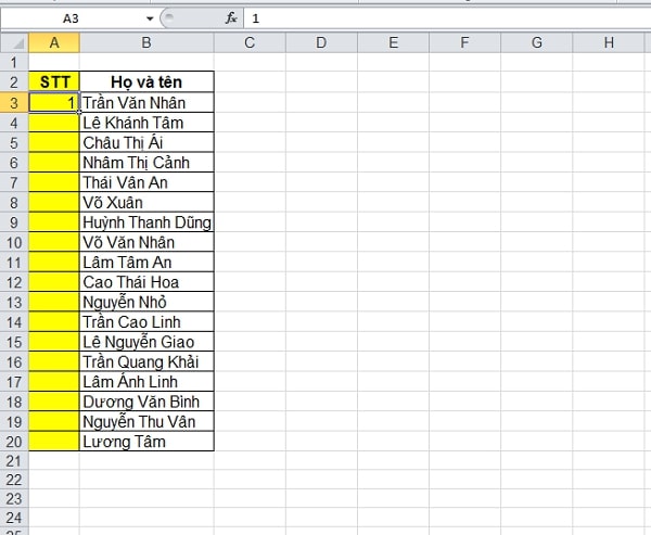 [HƯỚNG DẪN] Cách đánh số thứ tự trong excel nhanh – gọn - Ảnh 16