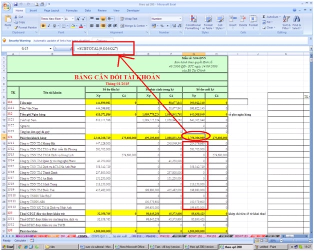 Hàm subtotal – Cách dùng hàm subtotal thay cho hàm sum trong excel - Ảnh 4