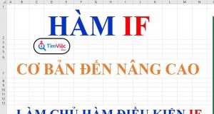 Cách sử dụng hàm if nhiều điều kiện trong excel đơn giản