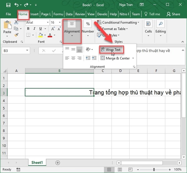 Hướng dẫn cách xuống dòng trong Excel thông dụng nhất cho PC & online - Ảnh 3