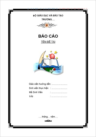 Hướng dẫn cách tạo khung bìa trong word đơn giản