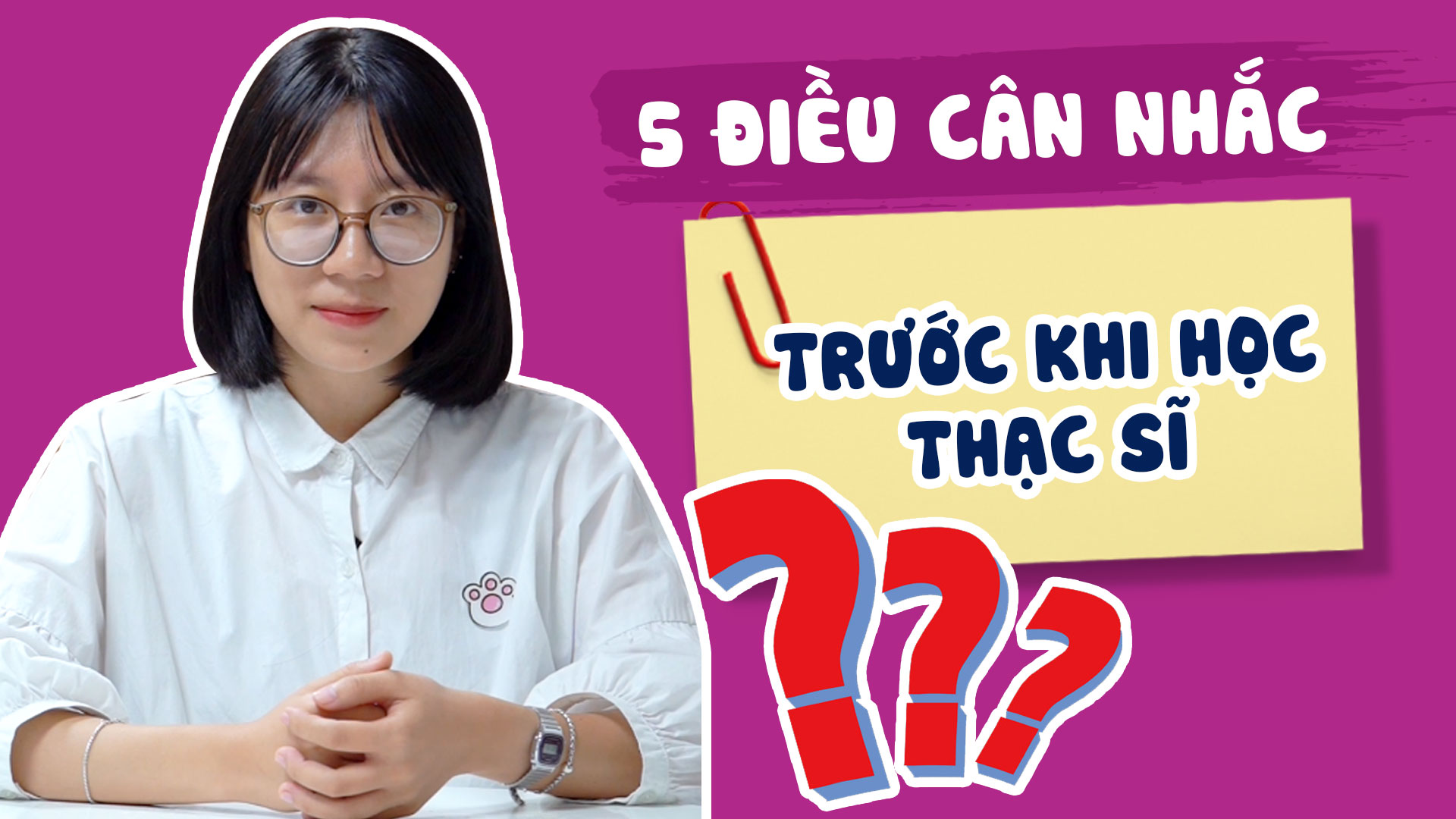 Năm Điều Cần Cân Nhắc Trước Khi Học Thạc Sĩ