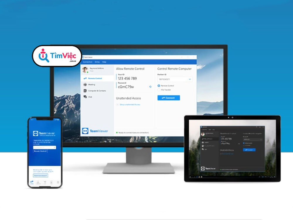 Cách sử dụng teamviewer trên máy tính để kết nối với máy khác