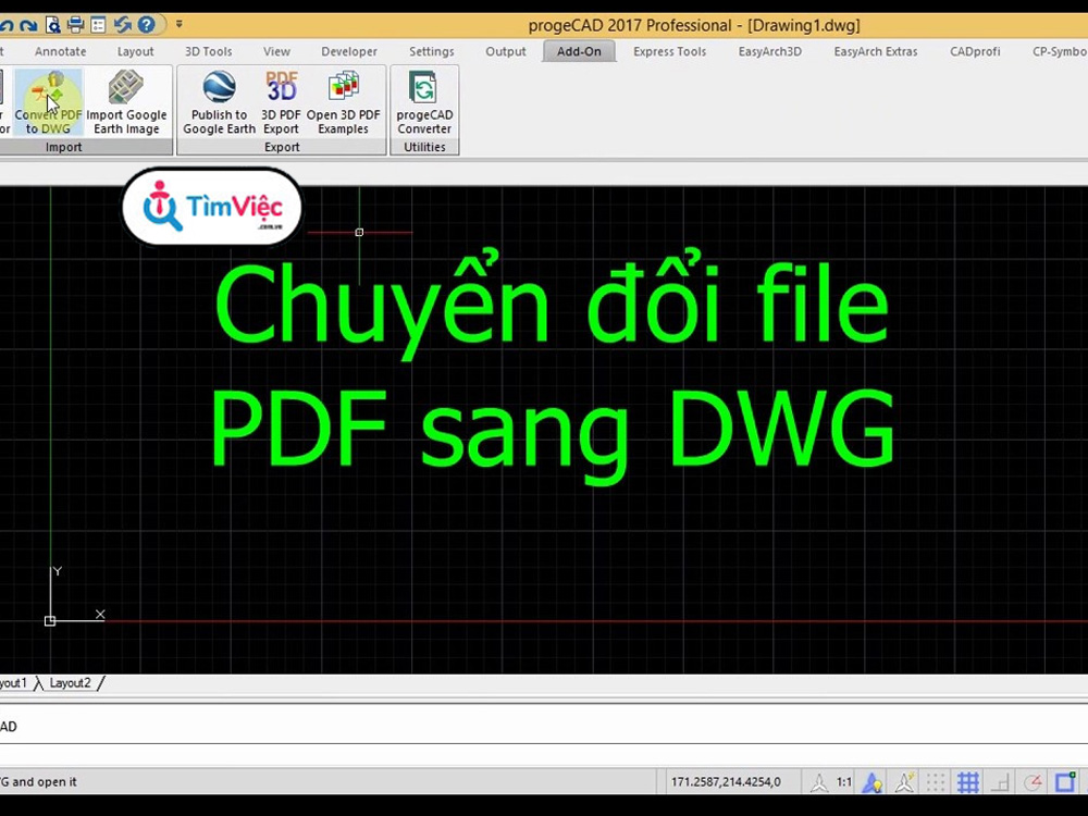 Chuyển file pdf sang cad: Cách xuất file đơn giản không cần tool chuyên dụng