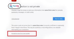 Your connection is not private: Cách sửa lỗi nhanh chóng