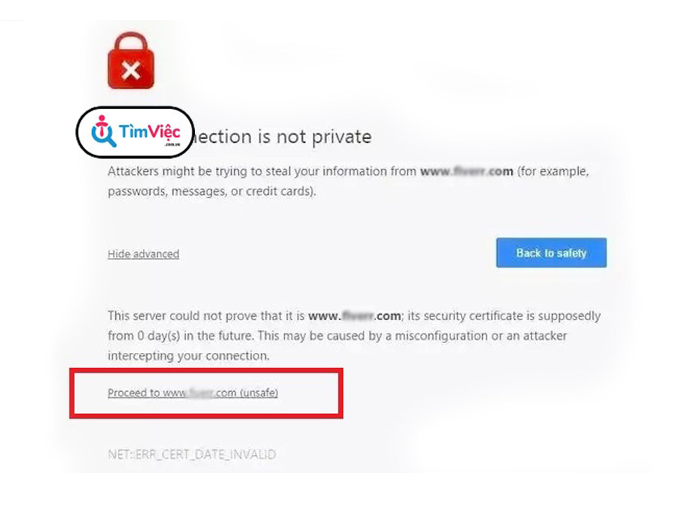 Your connection is not private: Cách sửa lỗi nhanh chóng