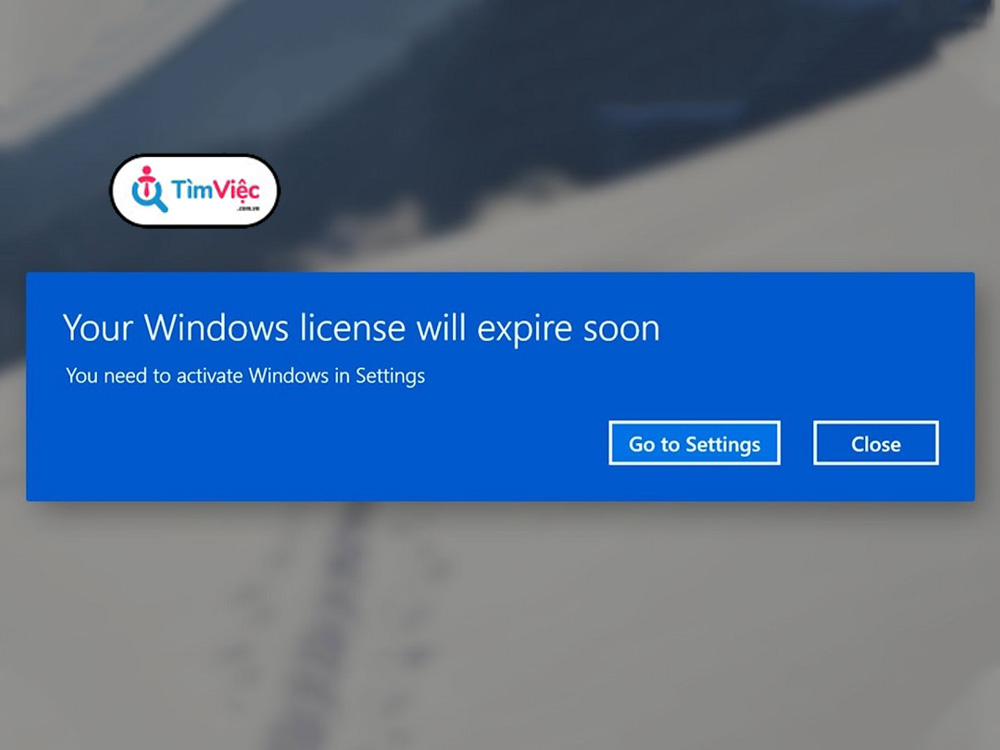 Your windows license will expire soon: Cách tắt thông báo trên win 10