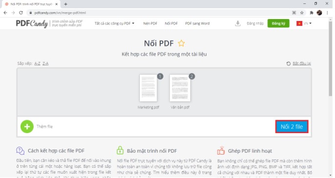 Cách gộp file PDF nhanh, đơn giản và hiệu quả nhất 2