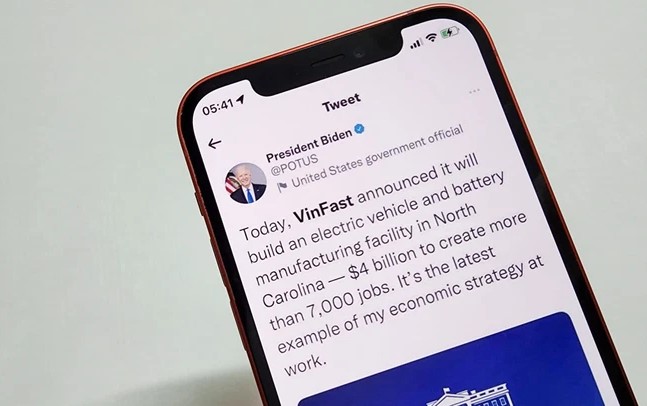Tổng thống Mỹ Joe Biden chúc mừng VinFast xây nhà máy 4 tỷ USD tại Mỹ - Ảnh 1