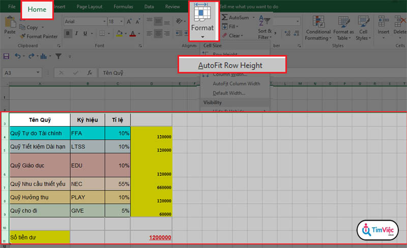 Giãn dòng trong Excel siêu nhanh siêu đơn giản! - Ảnh 3
