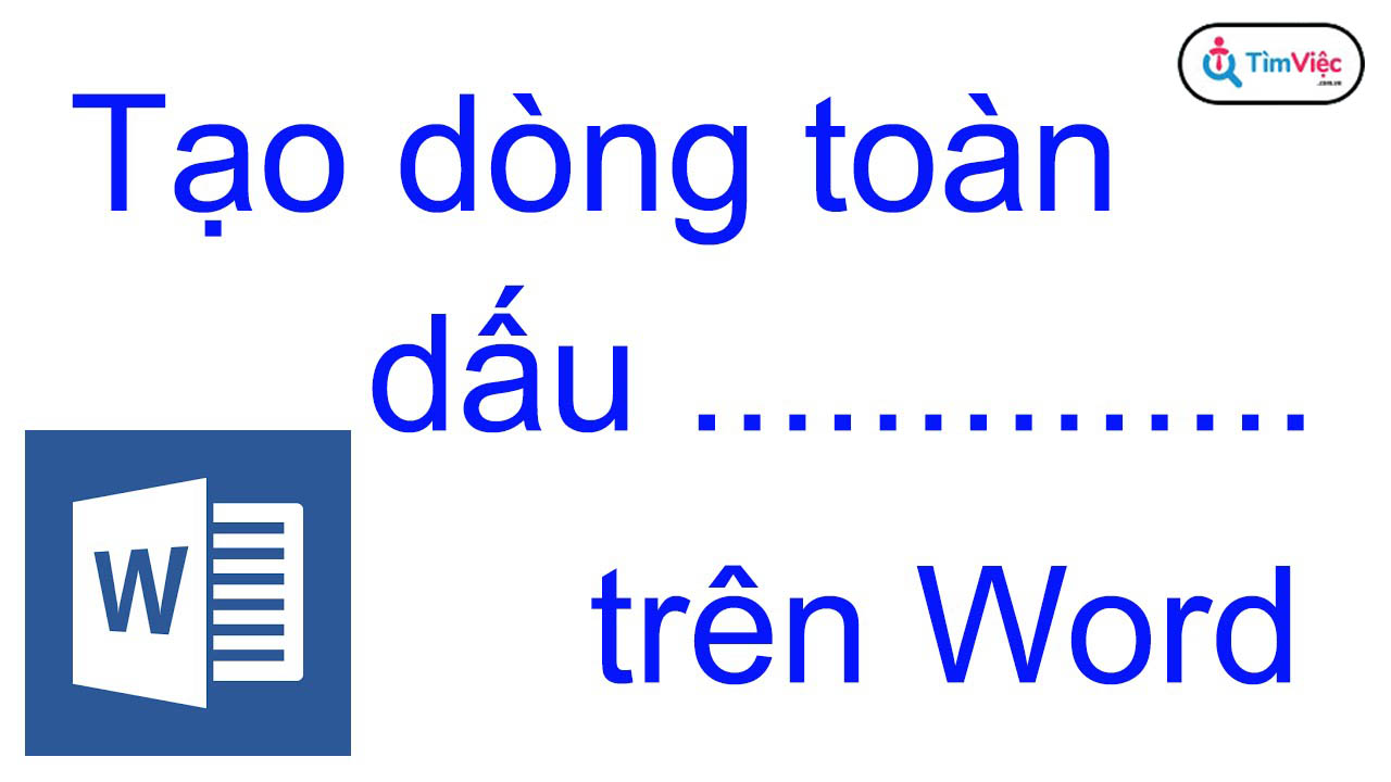 Thủ thuật tạo dấu chấm trong word không mất quá 10s