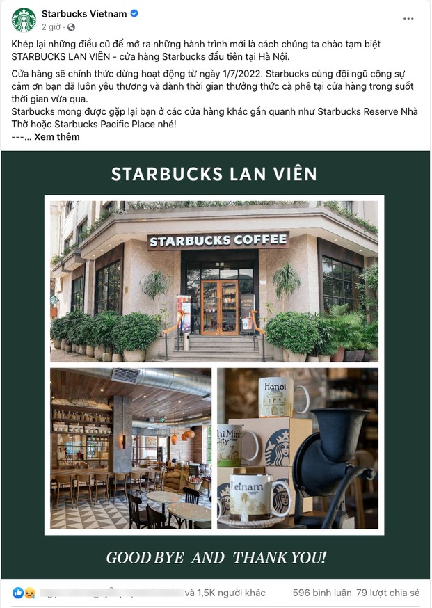Cửa hàng Starbucks đầu tiên tại Hà Nội sẽ đóng cửa từ ngày 1/7 sau 8 năm hoạt động - Ảnh 1
