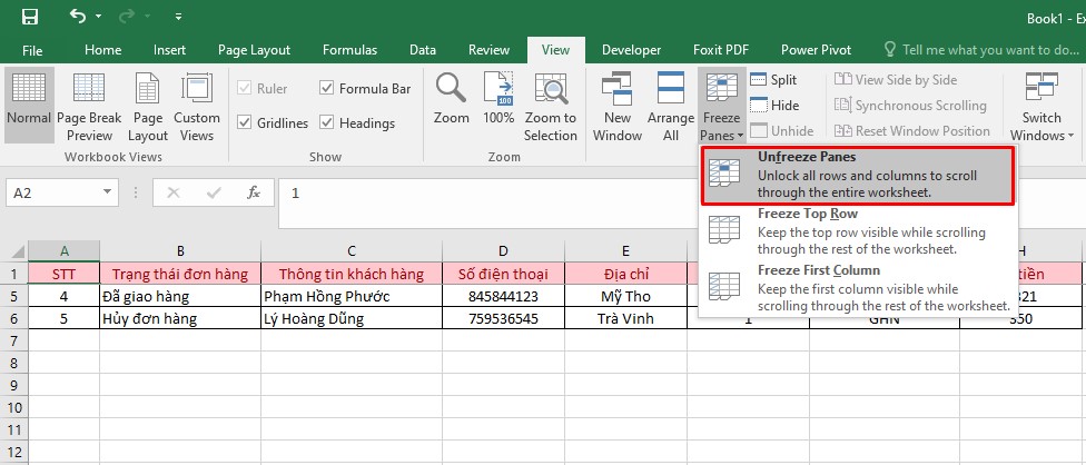 Cách cố định dòng, cột trong Excel nhanh và chi tiết từng bước - Ảnh 10