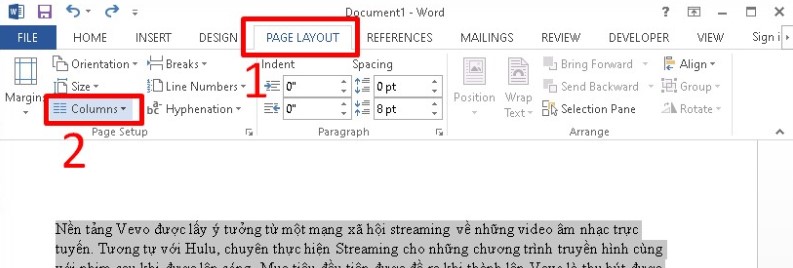 Hướng dẫn cách chia cột trong Word và vài mẹo thú vị - Ảnh 2
