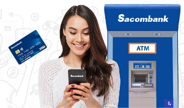 Cách rút tiền ATM Sacombank chi tiết không dùng thẻ [Hướng dẫn]