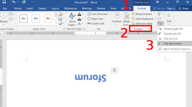 Cách xoay chữ trong Word bằng WordArt 3
