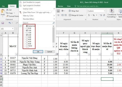 Hướng Dẫn Cách Lọc Dữ Liệu Trong Excel Mới Nhất 2022 3592