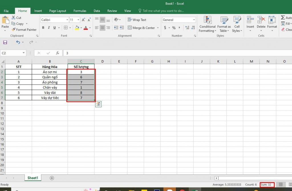 7 Cách tính tổng trong Excel đơn giản, nhanh chóng và chính xác nhất - Ảnh 1
