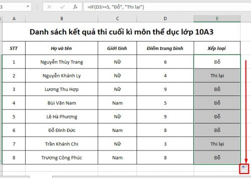 hàm if trong excel