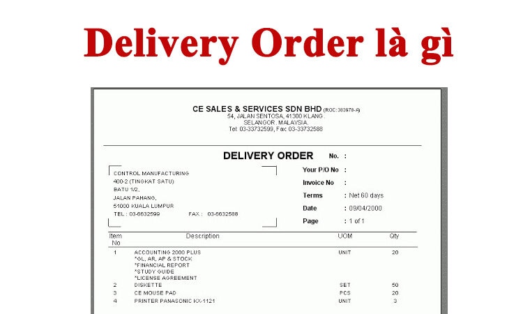 Delivery Order là gì? Một số quy định về lệnh giao hàng